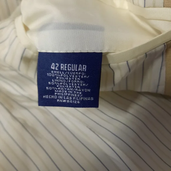 Stafford Sport Coat Suit Blazer Mens Size 42R - Picture 7 of 9